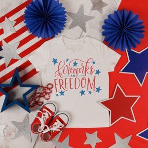 Girl's Fourth of July Graphic Tee